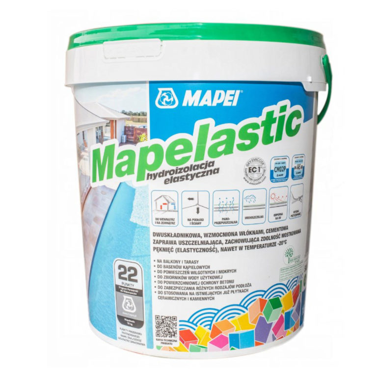 Hydroizolacja MAPEI MAPELASTIC (A+B) 16kg - Fugi.pl