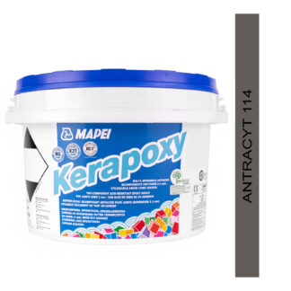 Kwasoodporna, dwuskładnikowa fuga epoksydowa MAPEI Kerapoxy 2kg 114 antracyt