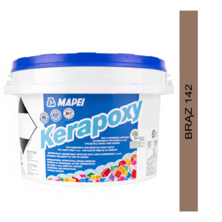 Kwasoodporna, dwuskładnikowa fuga epoksydowa MAPEI Kerapoxy 2kg 142 brązowa