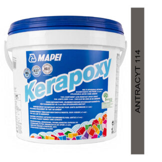 Kwasoodporna, dwuskładnikowa fuga epoksydowa MAPEI Kerapoxy 5kg 114 antracyt