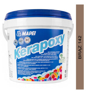 Kwasoodporna, dwuskładnikowa fuga epoksydowa MAPEI Kerapoxy 5kg 142 brązowa