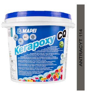Kerapoxy CQ 3kg dwuskładnikowa fuga epoksydowa, łatwa w aplikacji 114 antracytowa