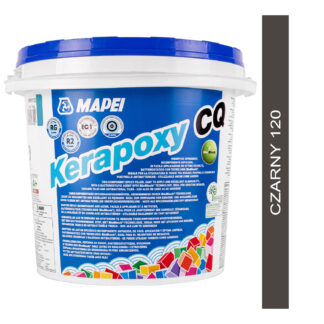 Kerapoxy CQ 3kg dwuskładnikowa fuga epoksydowa, łatwa w aplikacji 120 czarna