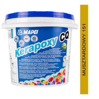 Kerapoxy CQ 3kg dwuskładnikowa fuga epoksydowa, łatwa w aplikacji 151 musztardowa