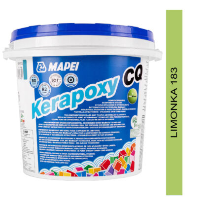 Kerapoxy CQ 3kg dwuskładnikowa fuga epoksydowa, łatwa w aplikacji 182 limonka