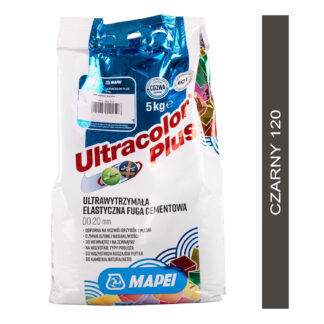 MAPEI Ultracolor Plus 5kg kolor 120 czarny- ultrawytrzymała elastyczna fuga cementowa do 20 mm