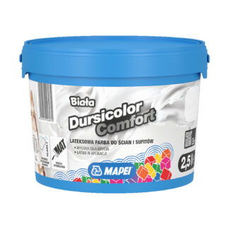 Przeterminowana farba wewnętrzna MAPEI DURSICOLOR COMFORT BIAŁA 2,5L