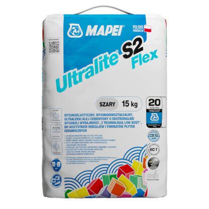 Klej do płytek MAPEI ULTRALITE S2 FLEX 15kg szary