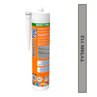 MAPEI Mapesil Tile Matt 300 ml – kolor 112 Tytan, silikon matowy